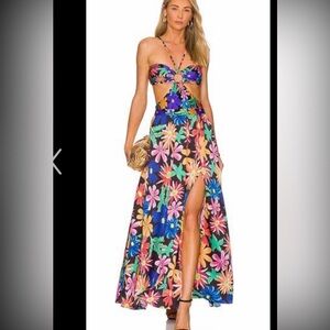 PatBO  Aster Halterneck Beach Dress